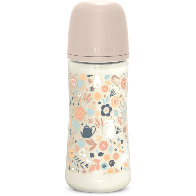 Suavinex Wonderland SX Pro Physiological Anti-Colic бебешко шише L Dense Flow 6 m+ Liberty Pink 360 мл.