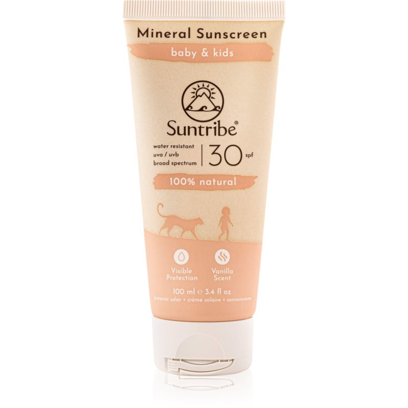 Suntribe Kids Mineral Sunscreen минерален защитен крем за лице и тяло за деца 100 мл.