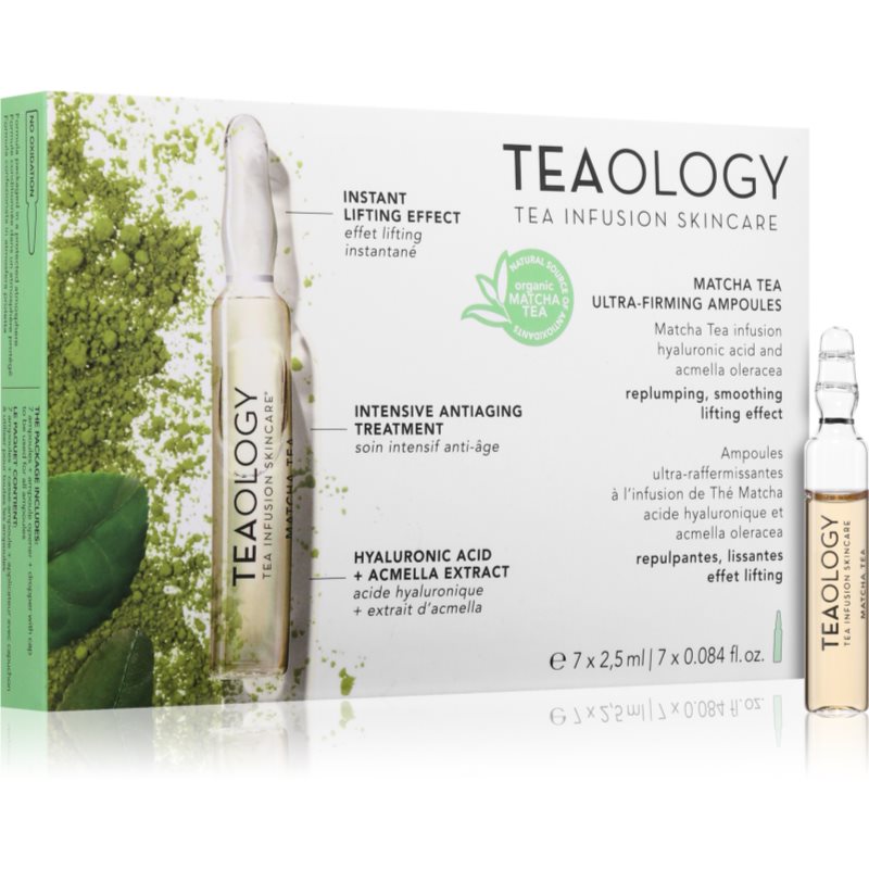 Teaology Anti-Age Matcha Tea Ultra-Firming Ampoules ампули за хидратиране и изпъване на кожата 7x2