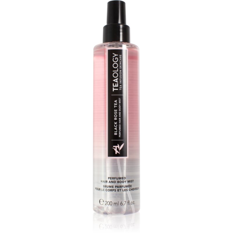 Teaology Body Mist Rose Tea спрей за тяло с аромат на рози цветна вода за почистване и тонизиране 200 мл.