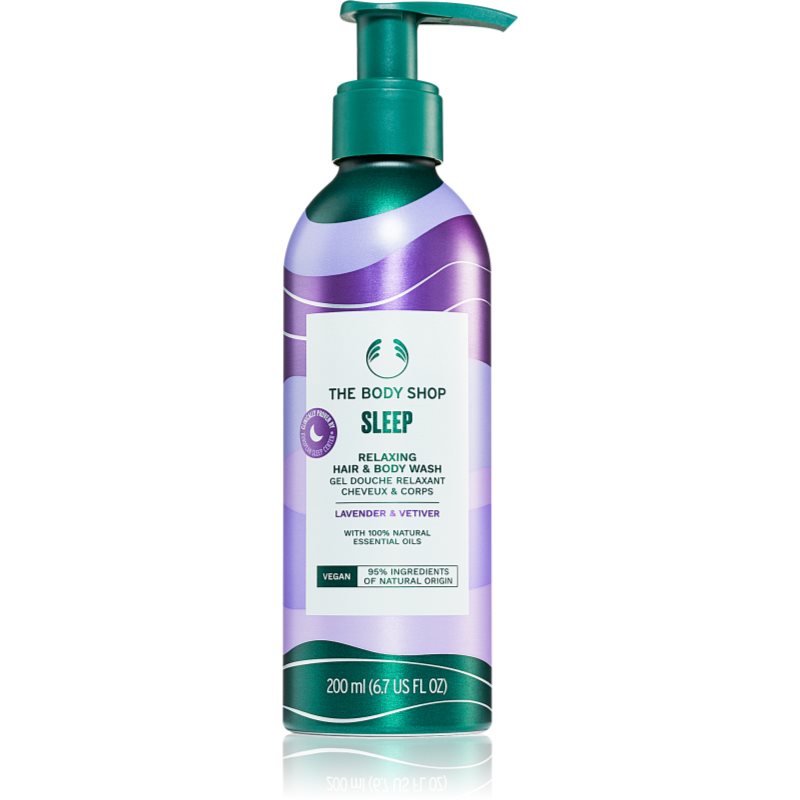 The Body Shop Lavander & Vetiver шампоан за коса и тяло Lavender & Vetiver 200 мл.