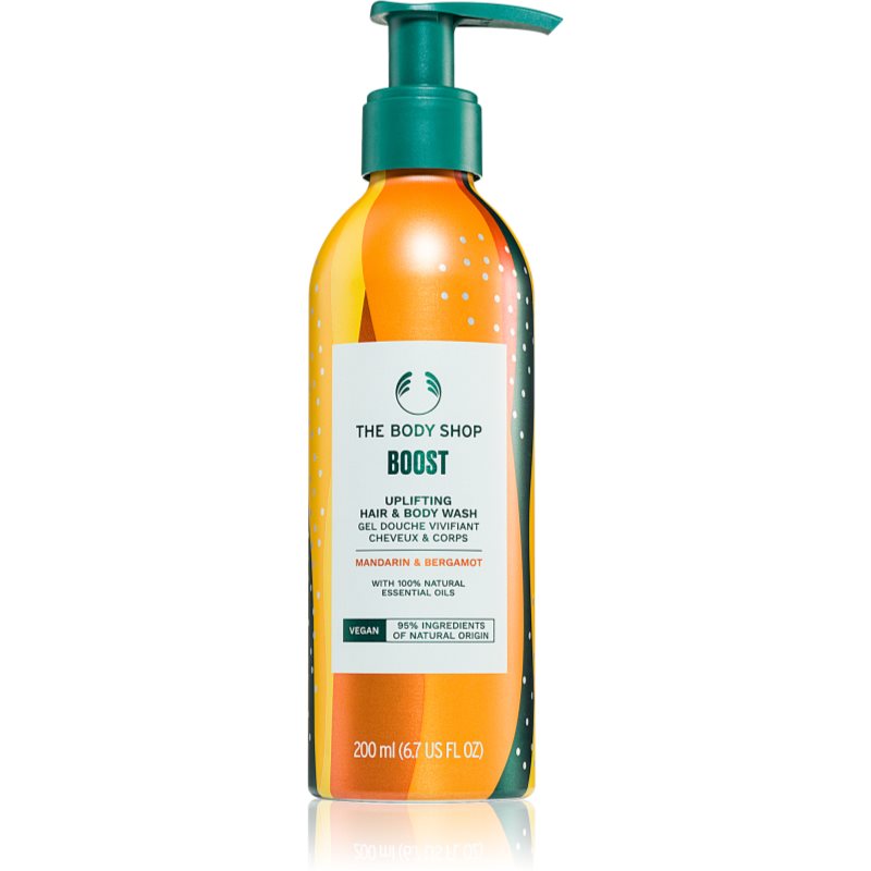 The Body Shop Mandarin & Bergamot шампоан за коса и тяло Mandarin & Bergamot 200 мл.