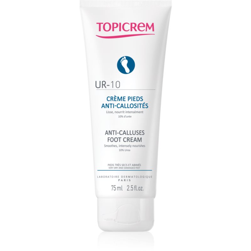 Topicrem UR-10 Anti-Calluses Foot Cream крем за крака  за подхранване и хидратация 75 мл.