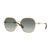 Овални слънчеви очила с градиента - Златист - Черен - VOGUE EYEWEAR