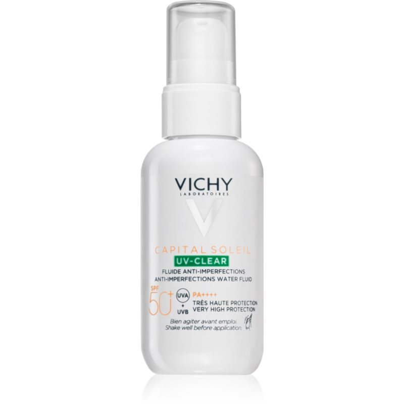 Vichy Capital Soleil UV- Clear грижа против бръчки за мазна кожа склонна към акне SPF 50+ 40 мл.