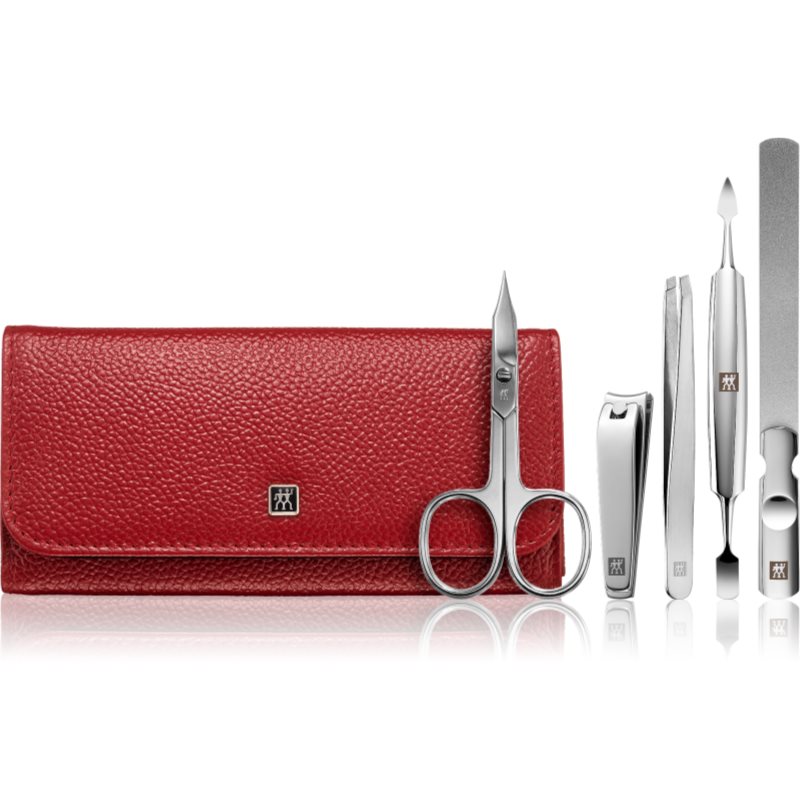 Zwilling Classic Inox комплект за маникюр + кожен калъф