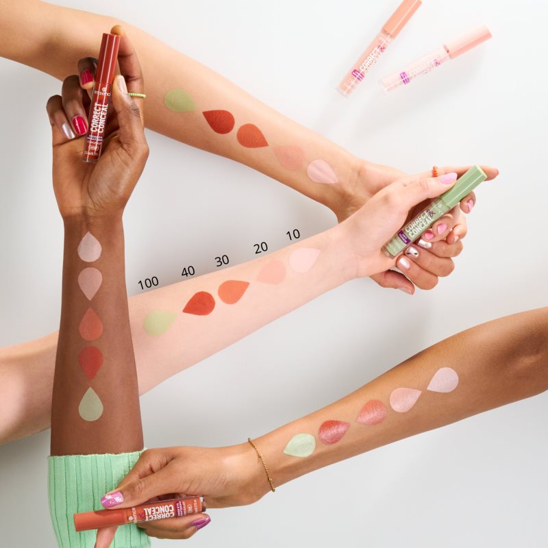 essence CORRECT & CONCEAL коректор против зачервяване цвят 100 Universal 100 мл. на ниска цена