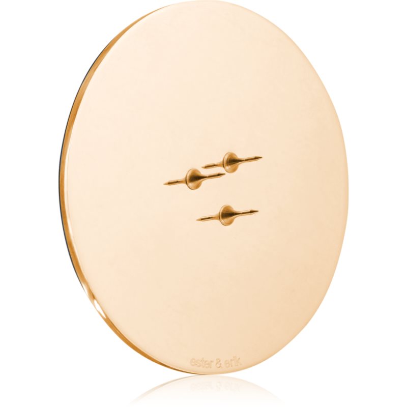 ester & erik accessories candle plates свещник за ароматна свещ shiny gold 9 см