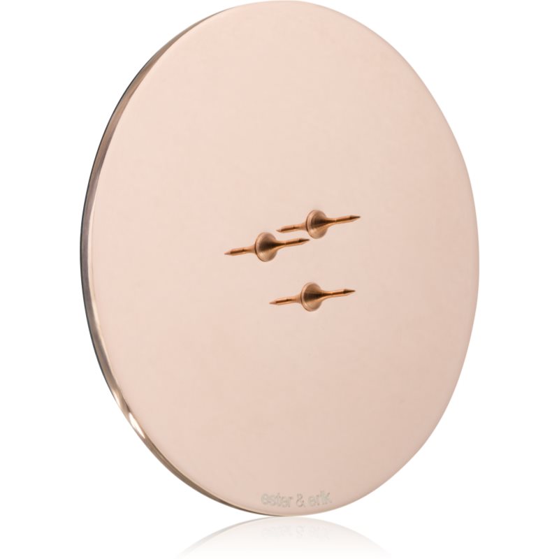 ester & erik accessories candle plates свещник за ароматна свещ shiny rose gold 9 см