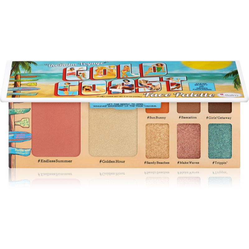 theBalm Voyage Gold Coast палитра за лице 10 гр. на ниска цена