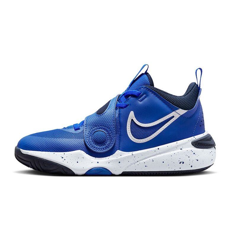 Баскетболни обувки Team Hustle с кожа Nike
