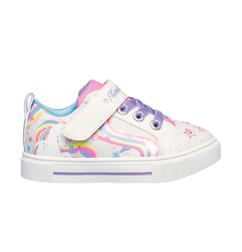 Бляскави обувки Twinkle Sparks с велкро и светлинки Skechers