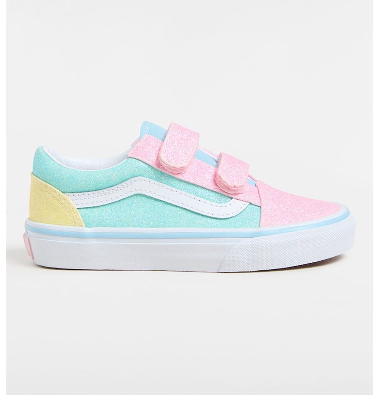Бляскави спортни обувки с дизайн с цветен блок Vans