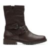Боти Well от велур и кожа Clarks