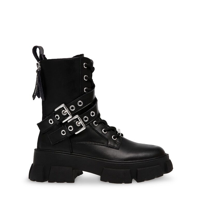 Боти от еко кожа с каишки Steve Madden