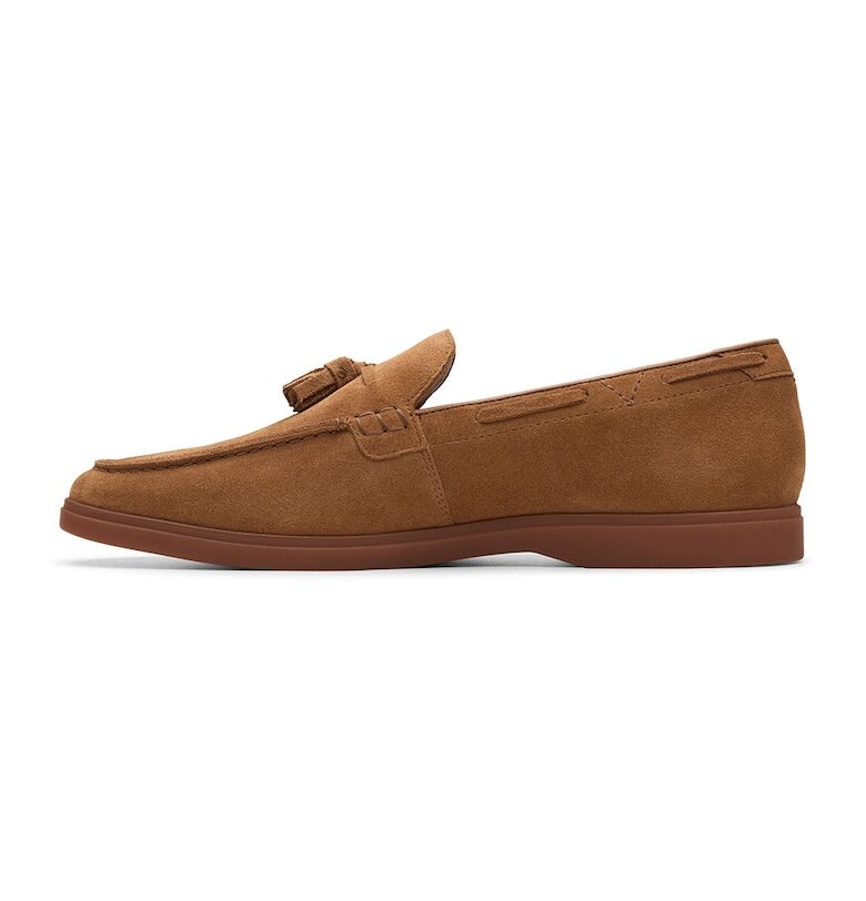 Велурени мокасини Torford с пискюли Clarks