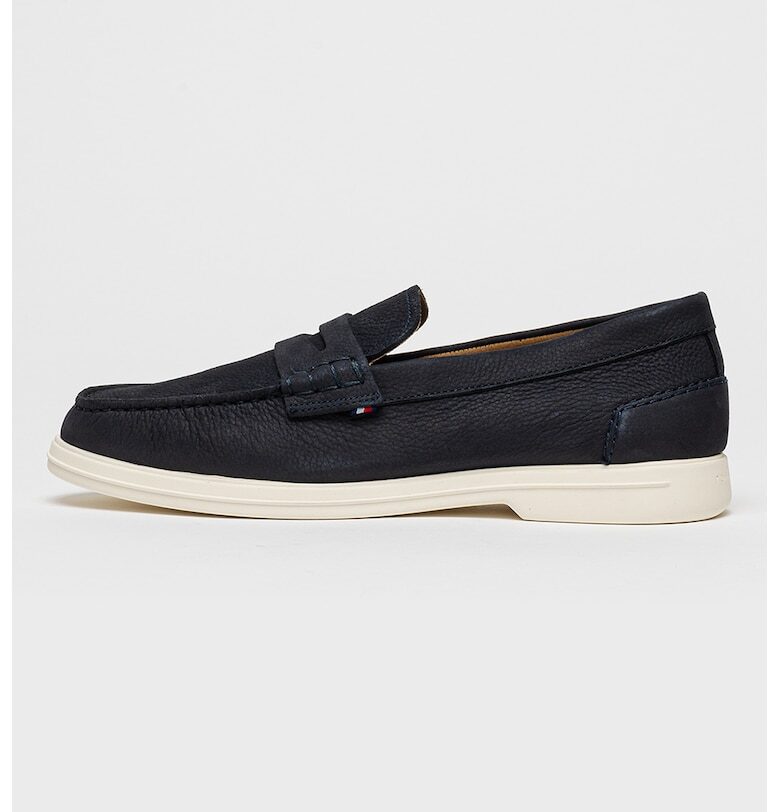 Велурени мокасини с овален връх Tommy Hilfiger