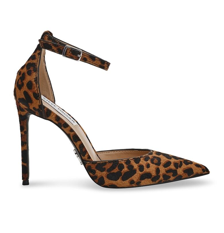 Велурени обувки с принт и ток стилето Steve Madden