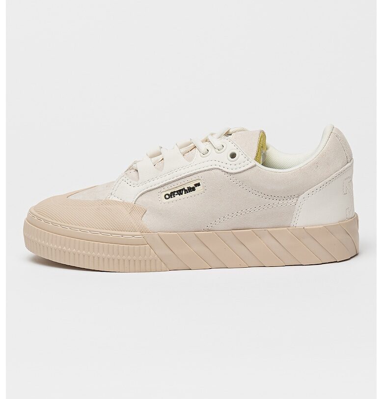 Велурени спортни обувки с лого OFF-WHITE