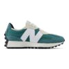 Велурени спортни обувки с текстил и лого New Balance