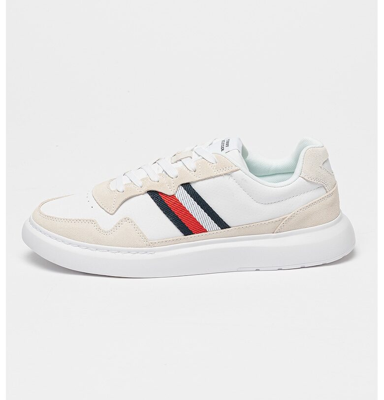 Велурени спортни обувки със синтетика Tommy Hilfiger