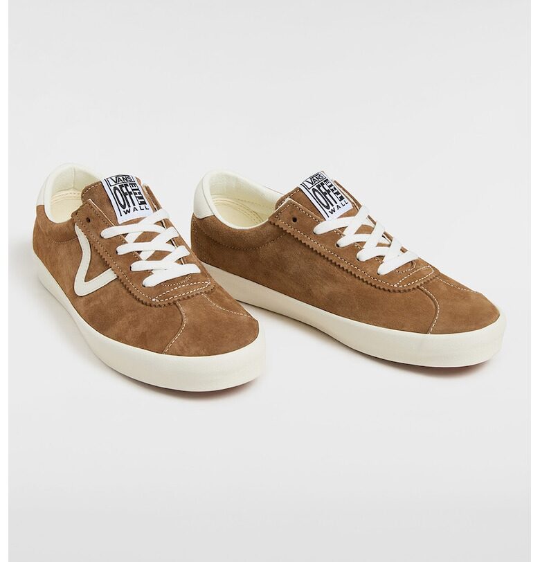 Кецове от велур с лого Vans