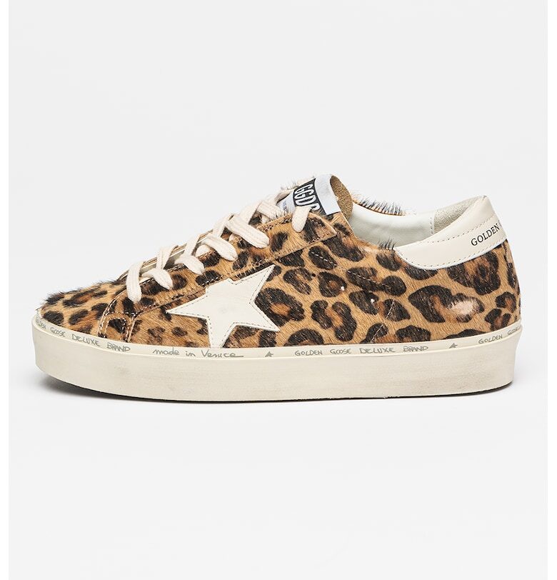 Кецове с кожа с косъм GOLDEN GOOSE