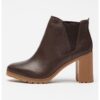 Кожени боти Allington с текстил Timberland