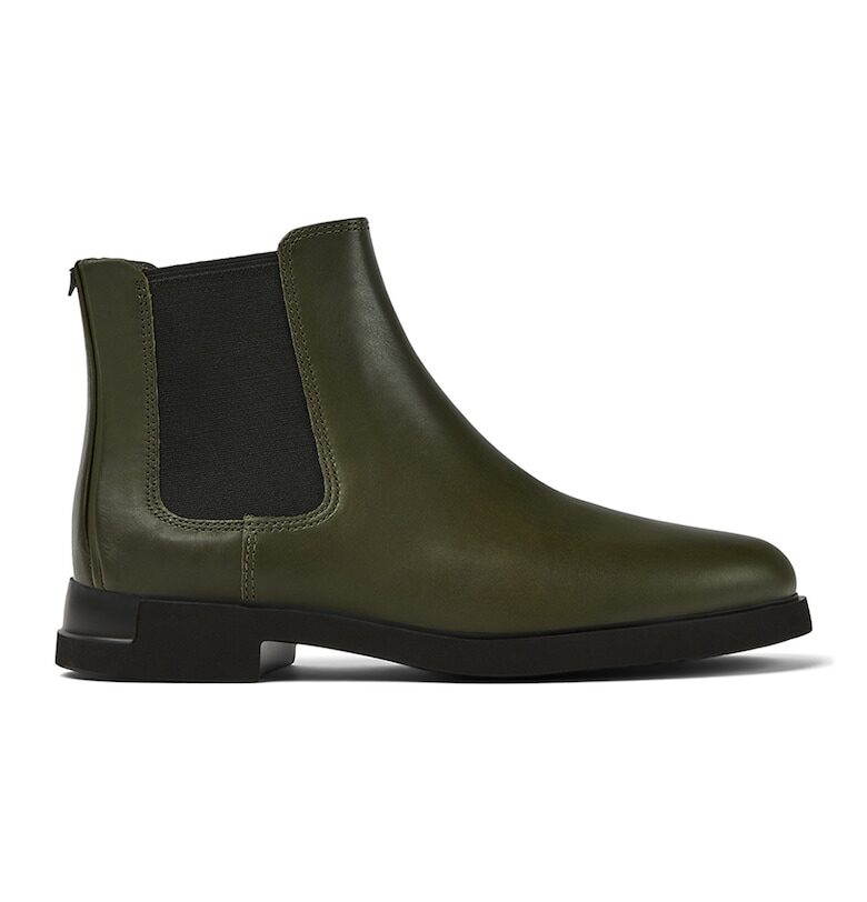 Кожени боти Iman тип Chelsea с текстил Camper