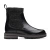 Кожени боти Prague с текстил Clarks