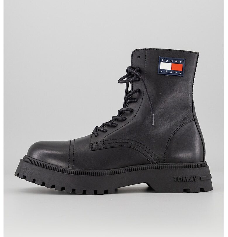Кожени боти с подсилен връх Tommy Jeans