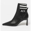 Кожени боти с рипсени детайли ARMANI EXCHANGE