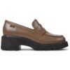Кожени мокасини Milah 1159 с масивен ток Camper
