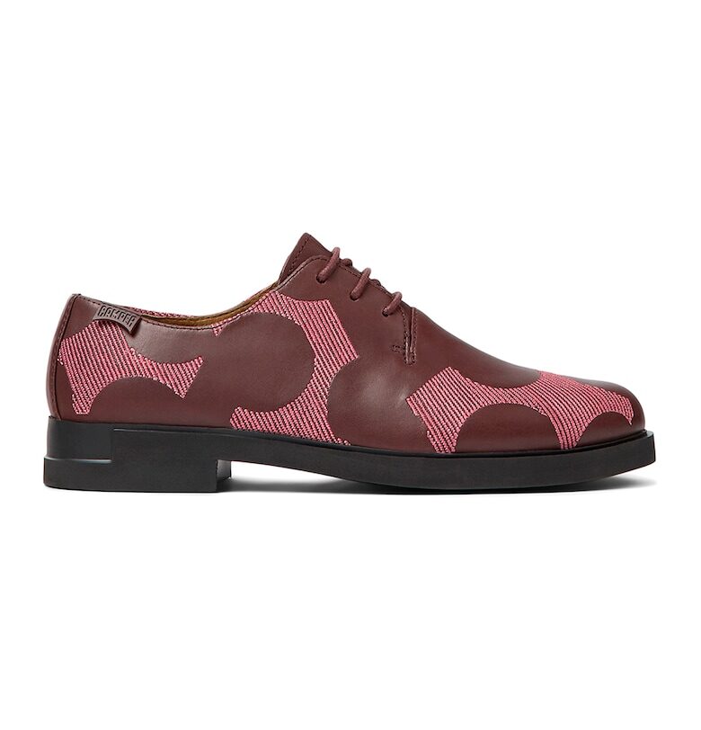 Кожени обувки Derby с шарка Camper