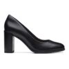 Кожени обувки Freva с масивен ток Clarks