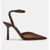 Кожени обувки с ток и тънка каишка Steve Madden