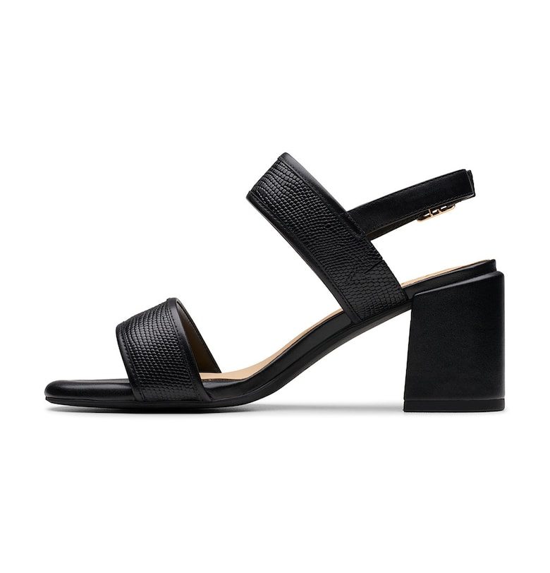 Кожени сандали Ezoria с масивен ток Clarks