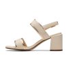 Кожени сандали Ezoria с масивен ток Clarks