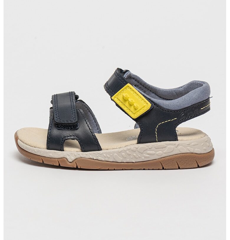 Кожени сандали Spiney Step K с велкро Clarks
