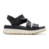 Кожени сандали Tuscan с равна платформа Clarks