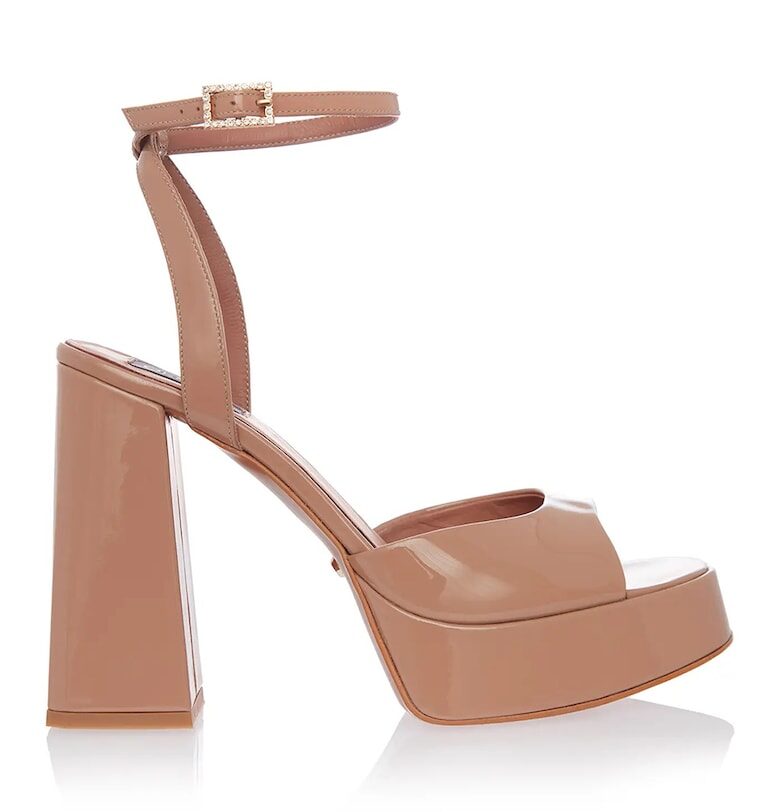 Кожени сандали Zenaida с масивен ток Gemelli Shoes