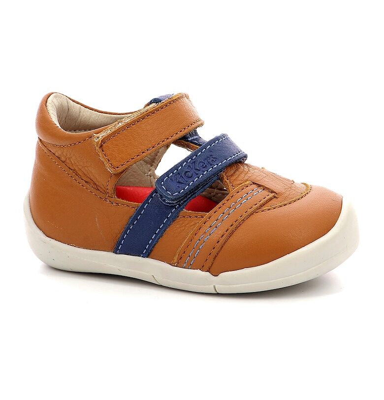 Кожени сандали с отвори Kickers kids