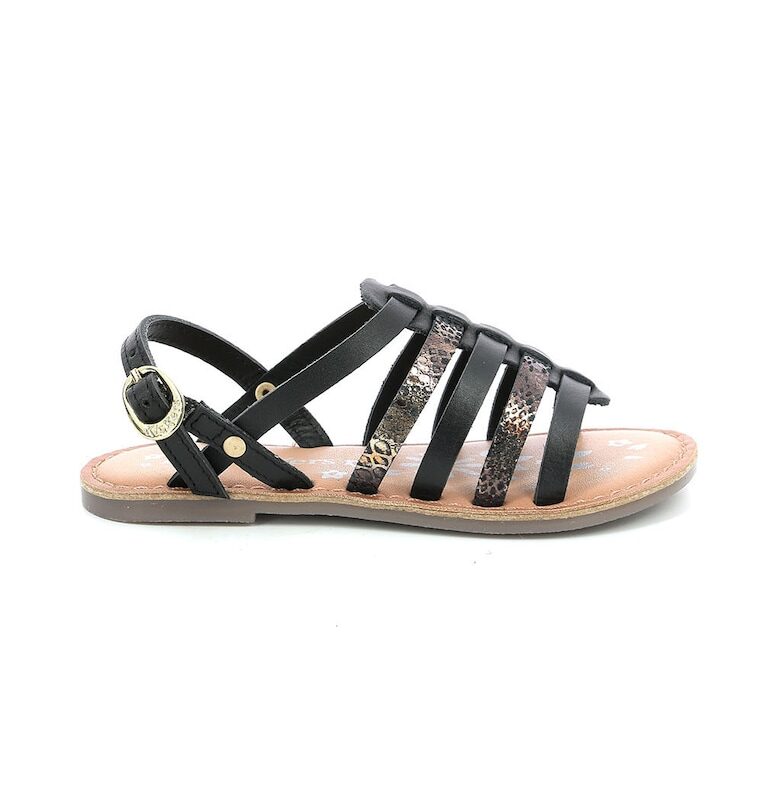 Кожени сандали с тока Kickers kids