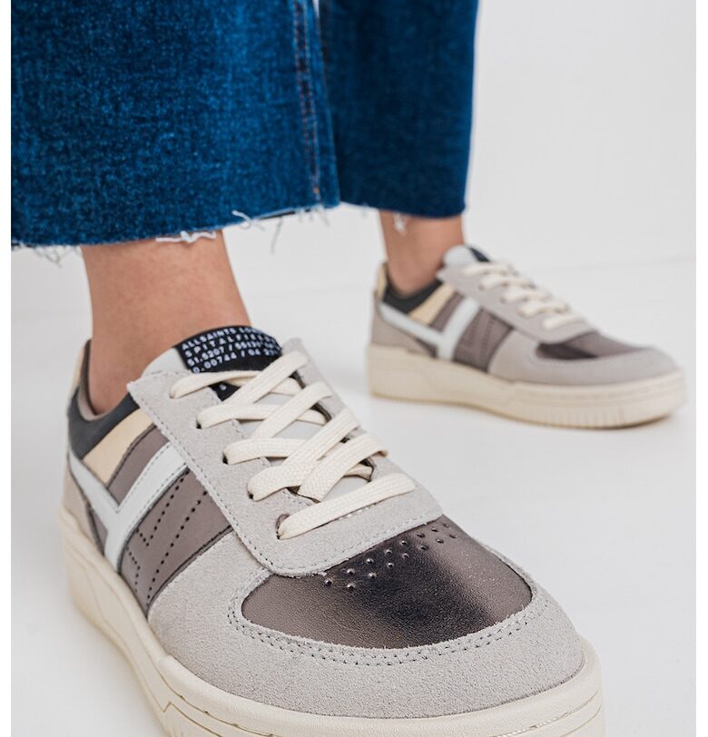 Кожени спортни обувки с велур AllSaints