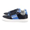 Кожени спортни обувки с лого BOSS Kidswear