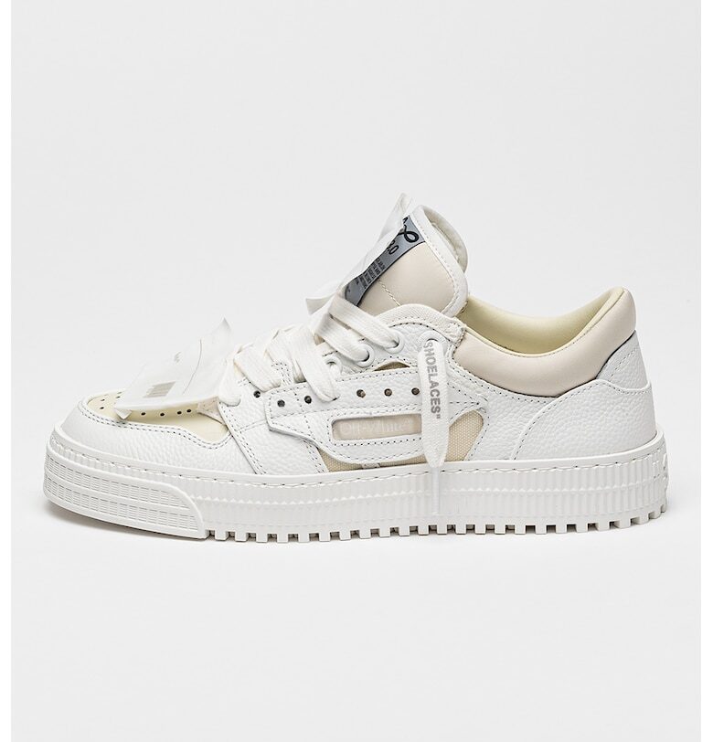Кожени спортни обувки с лого OFF-WHITE
