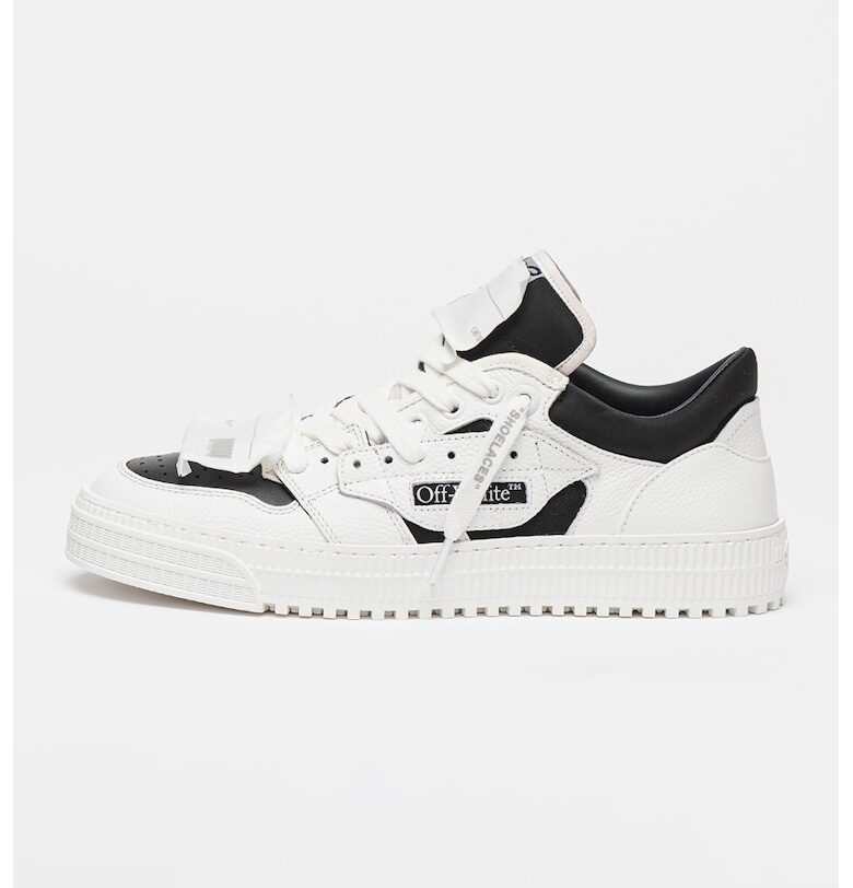 Кожени спортни обувки с текстил и нисък профил OFF-WHITE