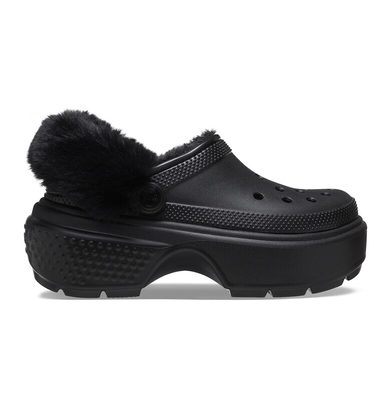 Крокс с каишка на петата и вата от еко вълна Crocs