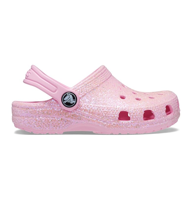 Крокс с отворена пета и бляскав ефект Crocs