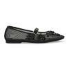 Мрежести пантофки с флорални апликации Steve Madden